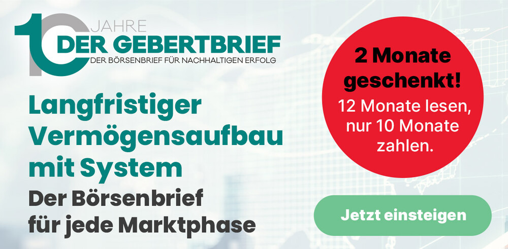 GebertBrief Jubiläumsangebot 