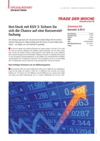 Hot-Stock mit KGV 3