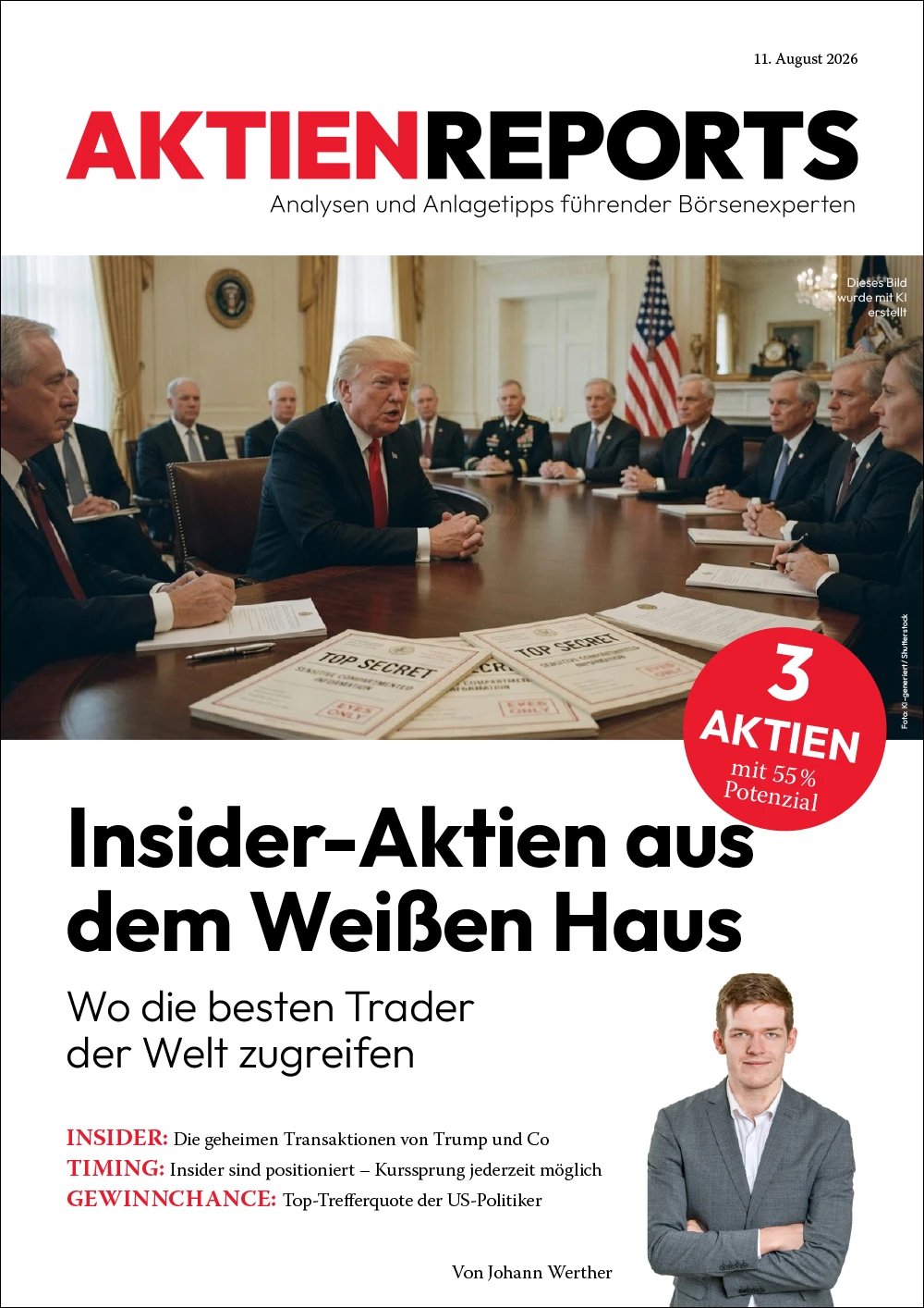 Aktienreport Cover weißes Haus