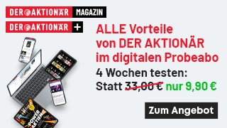 DER AKTIONÄR Magazin mit 4 E-Paper Ausgaben für 9,90 Euro