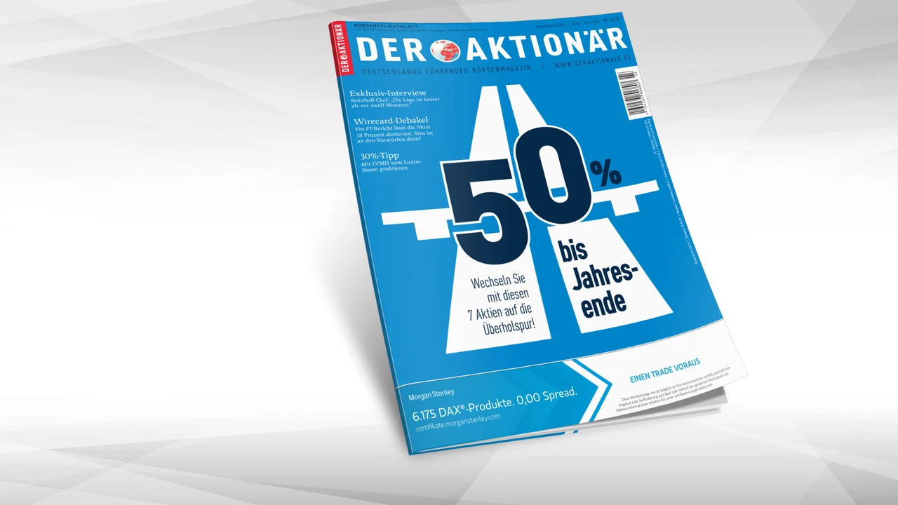 50% bis Jahresende: Wechseln Sie mit diesen 7 Aktien auf die Überholspur