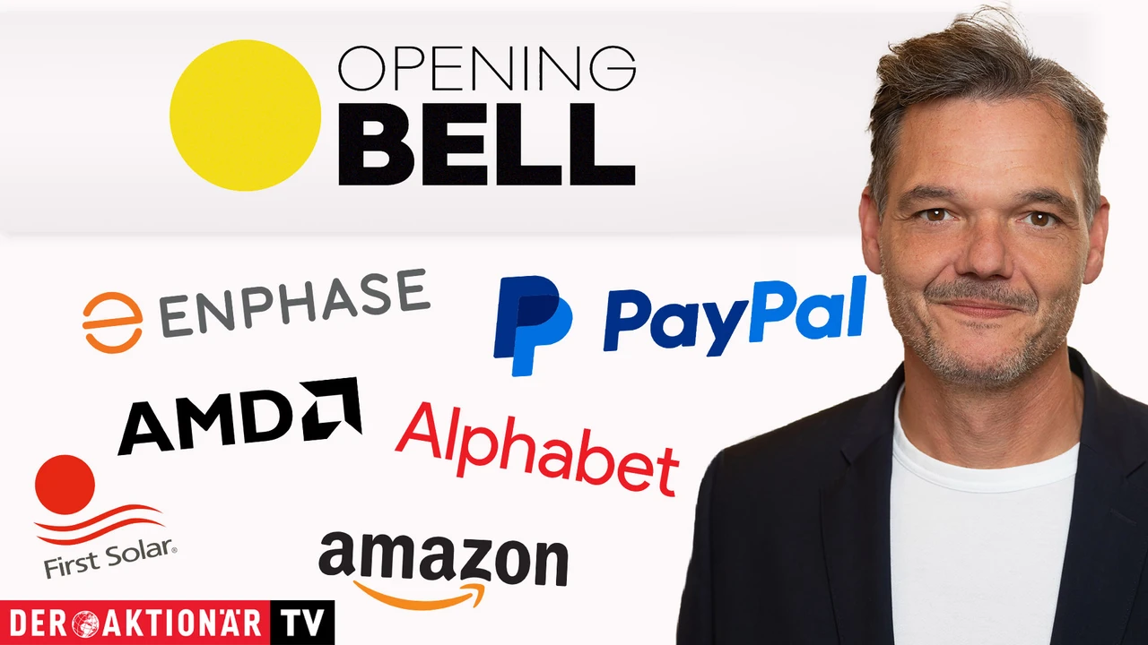 Opening Bell: US Job-Daten sorgen für Bewegung bei Dow und Co; AMD, PayPal, Amazon, First Solar, Alphabet, Enphase im Fokus