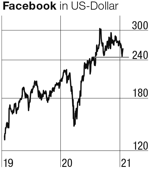 Facebook Aktie in Dollar