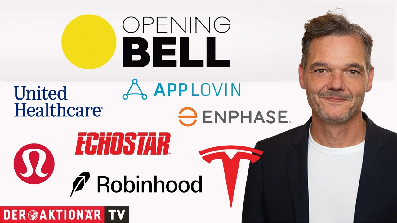 Opening Bell: Wall Street startet mit kleinem Plus; Gold, Robinhood, App Lovin, Enphase, United Health, Echostar, Lululemon, Oracle im Fokus