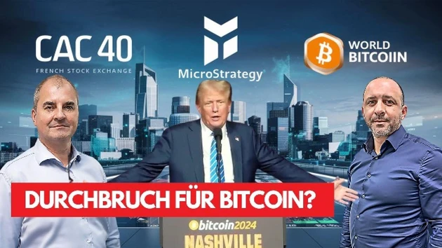 Nashville Konferenz: Bitcoin bald 100.000 USD? CAC 40, MicroStrategy, Coinbase im Check