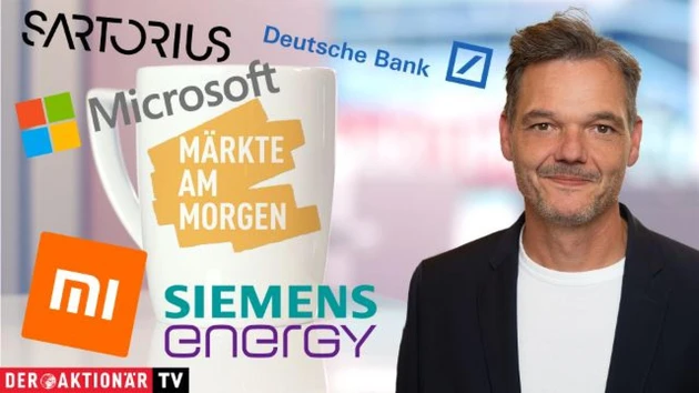 Märkte am Morgen: DAX peilt nächsten Rekord an ‑ Microsoft, Apple, Xiaomi, Siemens Energy, Dt. Bank, Sartorius, Daimler Truck