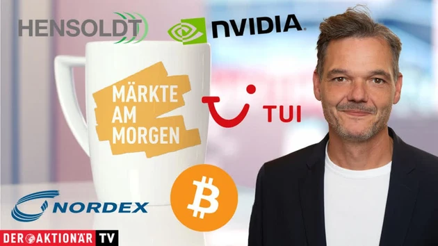 Märkte am Morgen: DAX unter 17.000 Punkten erwartet ‑ Bitcoin, Marathon Digital, Bitdeer Technologies, Nvidia, Rheinmetall, Hensoldt, Siemens Energy, Nordex, TUI, Deutsche Pfandbriefbank