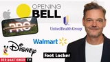 Infront DowJones: Opening Bell: Wall Street startet schwächer; Walmart, UnitedHealth, Apple, Foot Locker, Disney im Fokus