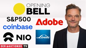 Opening Bell: Wall Street startet am Freitag im Plus; Adobe, Coinbase, Nio, Nutrien, Linde im Fokus 