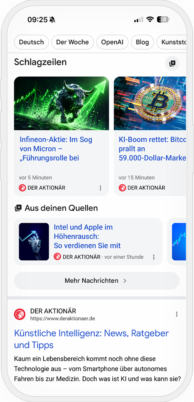 Fertig – Inhalte sehen