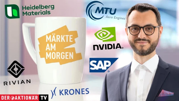 Märkte am Morgen: DAX peilt neues Rekordhoch an ‑ Nvidia, SolarEdge, Enphase Energy, First Solar, Rivian, Heidelberg Materials, SAP, MTU, Krones, Delivery Hero