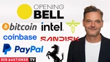 DJ Industrial Average: Opening Bell: Wall Street startet fester; Bitcoin, Coinbase, Palantir, Ferrari, PayPal, SanDisk, Firefly im Fokus