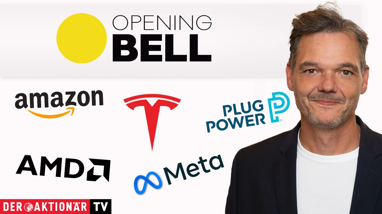 Opening Bell: Tech-Aktien vor neuer Zahlenflut im Plus; Meta, Amazon, Apple, Tesla, AMD, Plug Power, Firstcash Holdings im Fokus