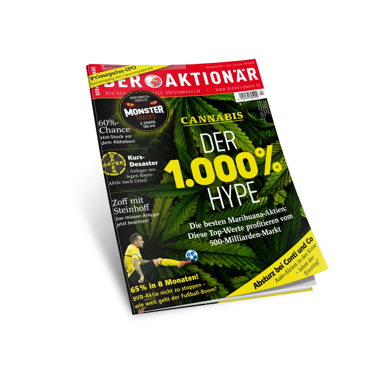 Neue Ausgabe: Cannabis – Der 1.000% Hype: Das sind die besten Marihuana-Aktien