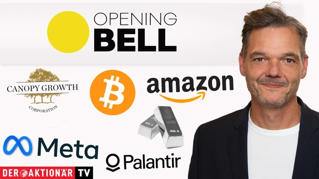 Opening Bell: Wall Street am Montag wenig bewegt; Best of Gold und Silver Miners, First Majestic, Pan American, Amazon, Meta, Canopy Growth, Palantir im Fokus