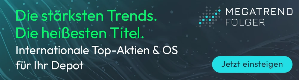 Werbeartikel Banner Megatrend Folger