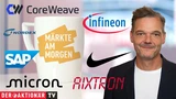 DAX: Märkte am Morgen: DAX startet im Plus; Micron, Nike, Coreweave, SAP, Nordex, Infineon, Aixtron im Fokus