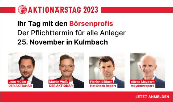 Alfred Maydorn, Florian Söllner und Martin Weiß am AKTIONÄRSTAG 2023