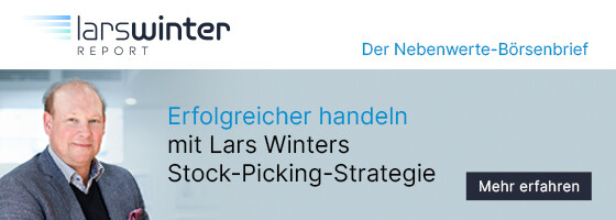 In diesem Börsendienst geht Small- und Mid-Cap-Experte Lars Winter abseits der großen Standardwerte auf die Suche nach der besten Performance. Anhand eines Echtgeld-Depots können Anleger jeden Schritt seiner Stock-Picking-Strategie verfolgen und damit in die Positionen mit dem größten Kurspotenzial investieren.