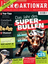 DAX: Das Jahr des Super‑Bullen: DAX 15.000 ‑ DOW 30.000 +++ Comeback: Gold wird 2017 wieder glänzen ‑ diese Aktie müssen Sie haben +++ 44 Prozent: Starker Nebenwert startet durch