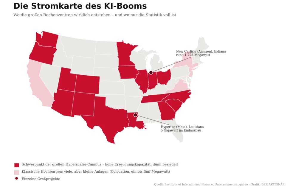 Die Stromkarte des KI-Booms