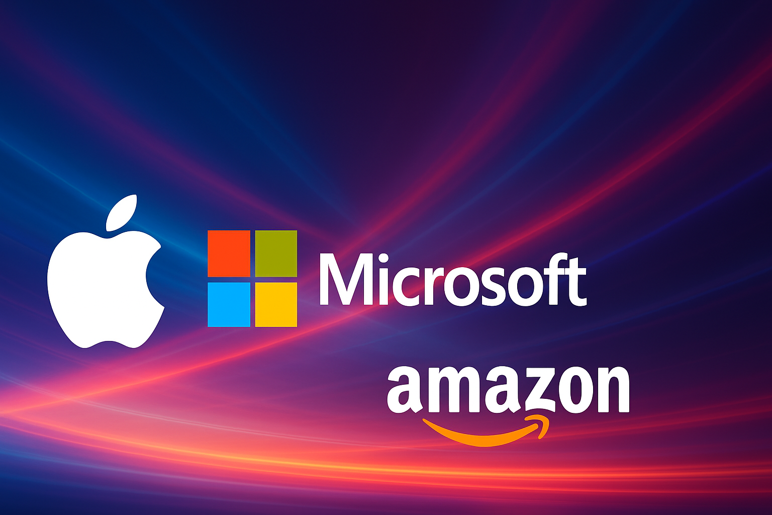 Apple, Microsoft, Amazon jetzt kaufen? Das bedeutet der China&#8209;Hammer für die drei Tech&#8209;Aktien (Foto: ChatGPT)