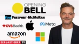 DJ Industrial Average: Opening Bell: Starke Tech‑Zahlen beflügeln Wall Street; Microsoft, Meta, Amazon, Apple, Freeport McMoRan, CVS Health im Fokus