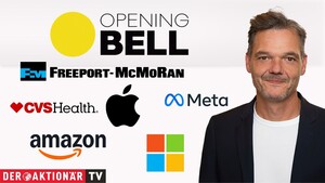 Opening Bell: Starke Tech‑Zahlen beflügeln Wall Street; Microsoft, Meta, Amazon, Apple, Freeport McMoRan, CVS Health im Fokus 