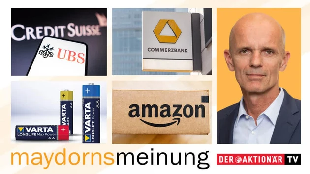 Maydorns Meinung: Credit Suisse, UBS, Commerzbank, Apple, Amazon, Tesla, BYD, Varta, Samsung SDI