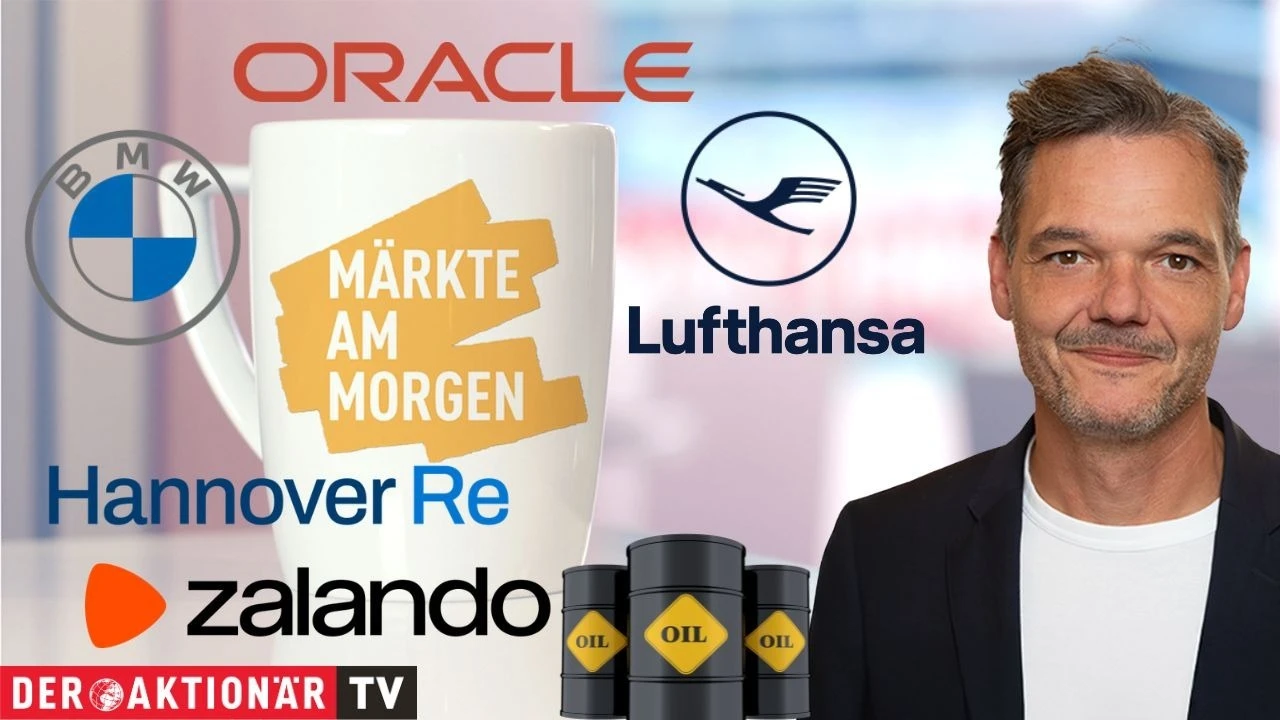 Märkte am Morgen: Nahost‑Eskalation drückt DAX ins Minus; Gold, Öl, Oracle, Deutsche Lufthansa, BMW, Hannover Rück, Zalando im Fokus