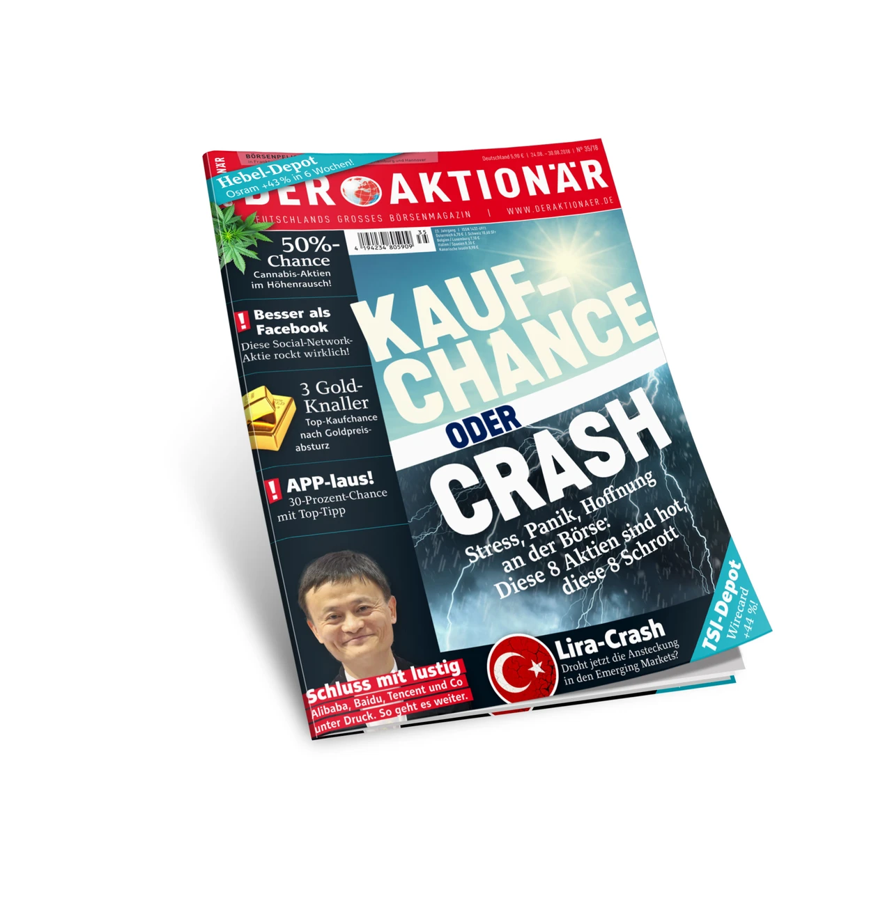 Neue Ausgabe: Kaufchance oder Crash – Stress, Panik, Hoffnung an der Börse: Diese 8 Aktien sind hot, diese 8 Schrott