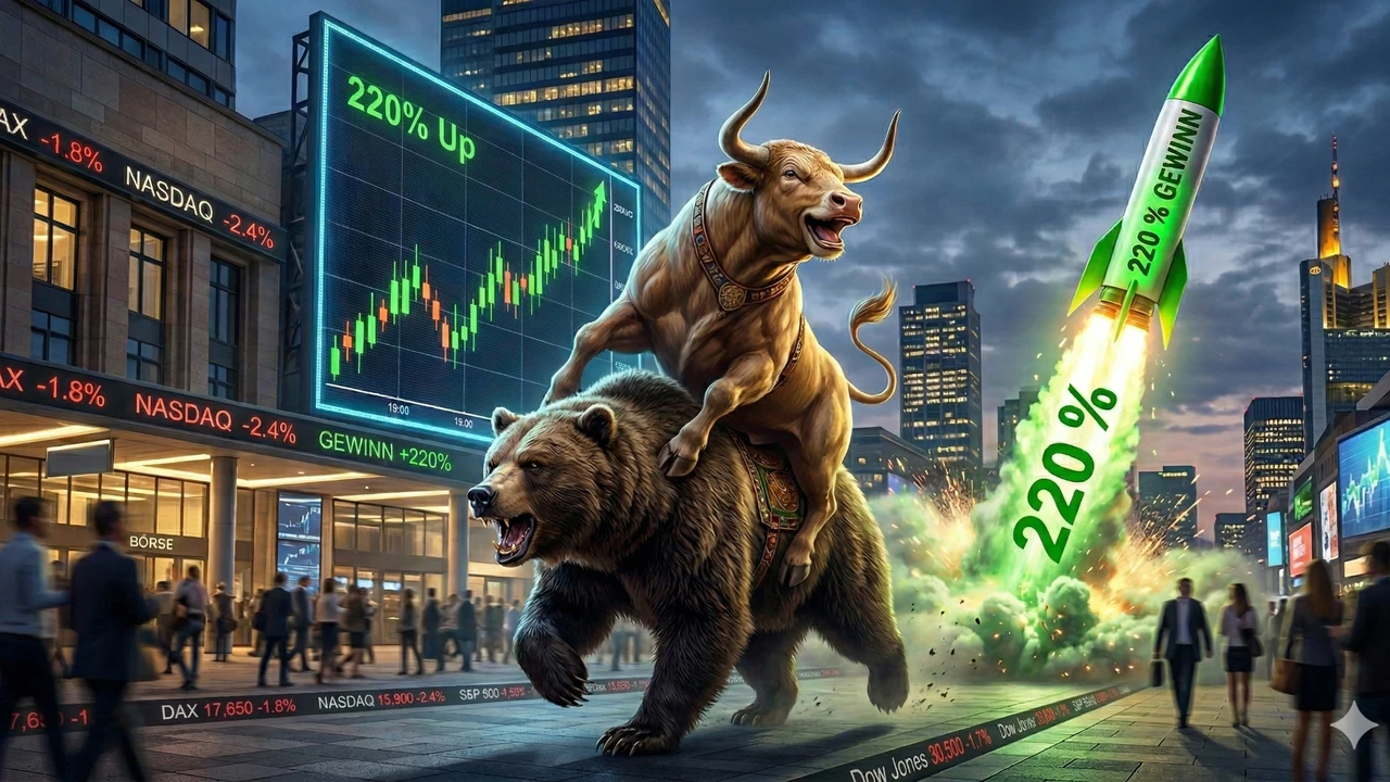 Volatilitäts‑Turbo: Wie Unsicherheit bis zu 220 Prozent Gewinn liefert