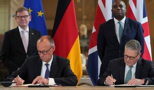 Neue deutsch‑britische Freundschaft: Airbus und Rheinmetall profitieren  / Foto: pa/ AP/ Frank Augstein