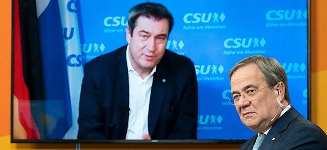Top Thema: Entscheidung der K‑Frage rückt näher ‑ Werben für Laschet (Foto: Börsenmedien AG)