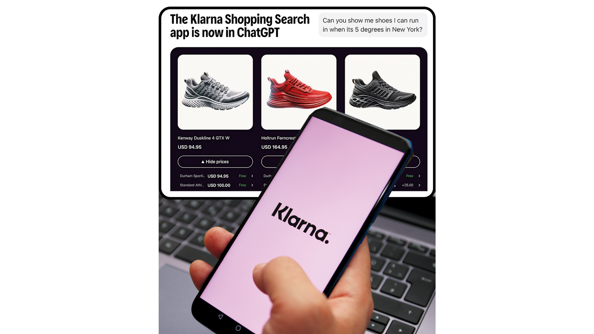 Klarna‑Aktie: ChatGPT‑Deal als Gamechanger? (Foto: Klarna, Valentin Baciu/stock.adobe.com [M])