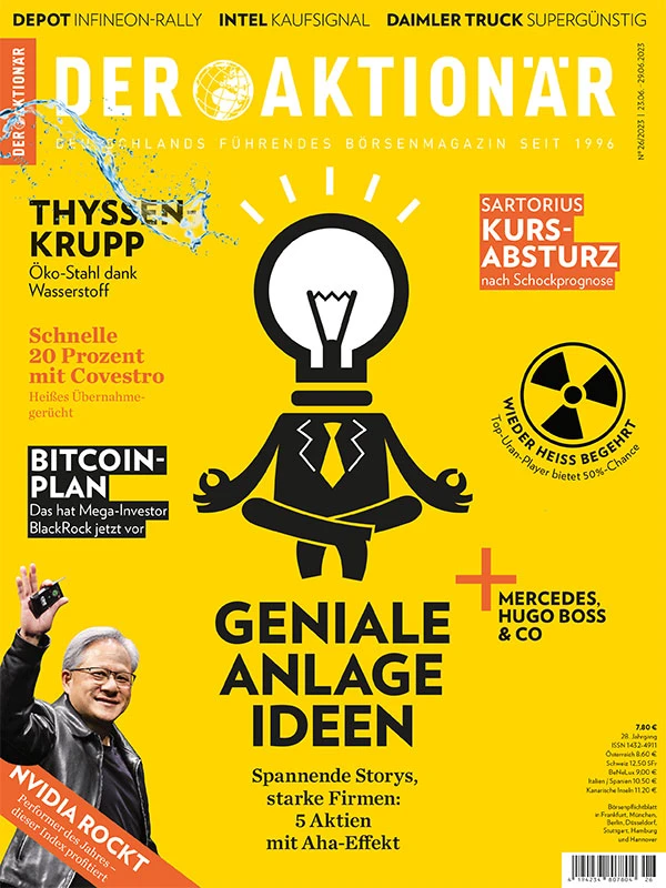 5 solche besonders spannenden und aussichtsreichen Geschichten mit Aha-Effekt und mächtig Potenzial für die zweite Jahreshälfte erwarten Sie jetzt in der neuen Ausgabe. 