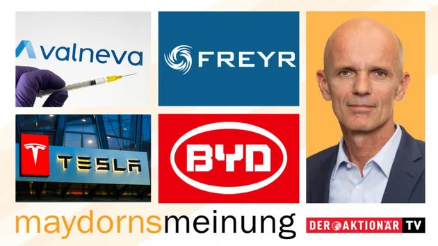 Maydorn: Bitcoin, Nordex, Varta, Freyr, Valneva, Lufthansa, TUI, Tesla, BYD, SolarEdge, Livent