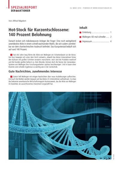 Hot-Stock für Kurzentschlossene