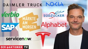 Märkte am Morgen: DAX zum Handelsstart leichter; Brent‑Öl, Semiconductor Index, Alphabet, Servicenow, Tesla, SAP, Daimler Truck, Nokia, Verbio, Südzucker im Fokus 