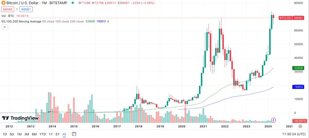 Bitcoin AllTime-Chart