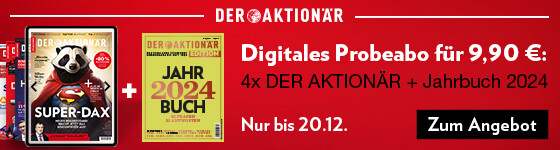 Probeabo DER AKTIONÄR mit Edition Jahrbuch 2024 gratis 