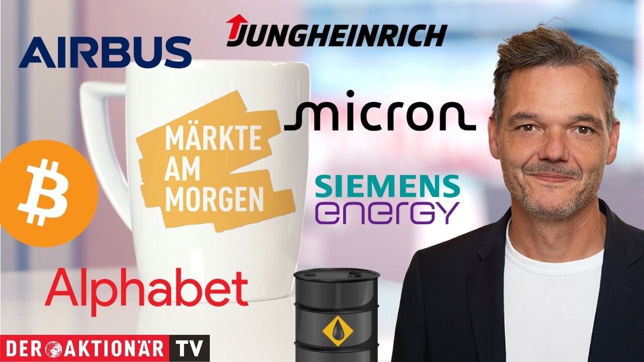 Märkte am Morgen: DAX weiter auf Richtungssuche; Brent-Öl, Bitcoin, Robinhood, Micron Technology, Jungheinrich, Siemens Energy, Airbus, Daimler Truck im Fokus