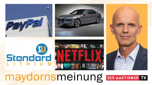 Maydorns Meinung: Tesla, Standard Lithium, Volkswagen, BMW, Mercedes‑Benz, BYD, Netflix, PayPal, JinkoSolar, Varta