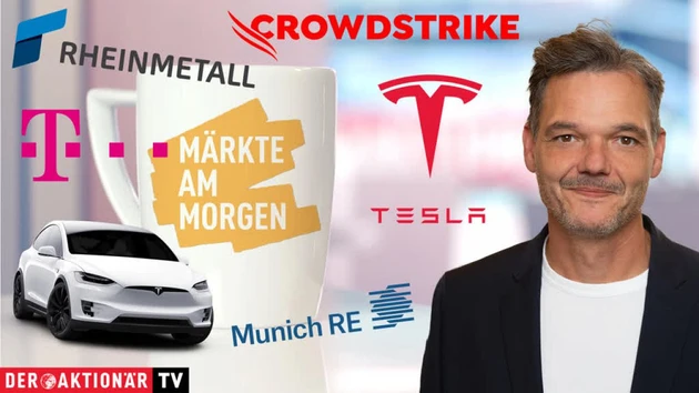 Märkte am Morgen: Tesla, Boeing, UnitedHealth, Crowdstrike, Deutsche Telekom, Zalando, Munich Re, Rheinmetall, Hensoldt