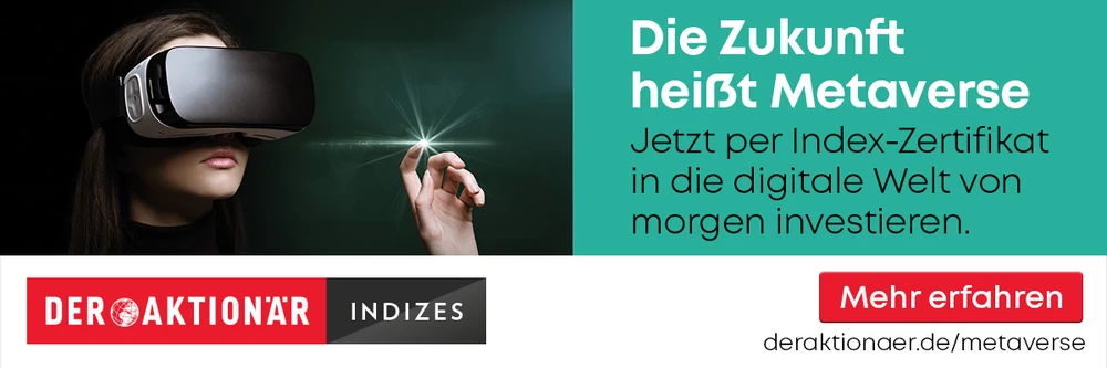 DER AKTIONÄR Metaverse-Index, Banner