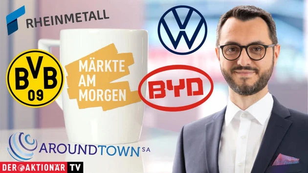 Märkte am Morgen: Volkswagen, Rheinmetall, Borussia Dortmund, ThyssenKrupp, Aroundtown, Salesforce, BYD