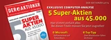DAX: Exklusiv‑Analyse: 5 aus 45.000 – Bei diesen Super‑Aktien stimmt einfach alles! +++ Außerdem: Gold: Ist das die Zeit, um einzusteigen?