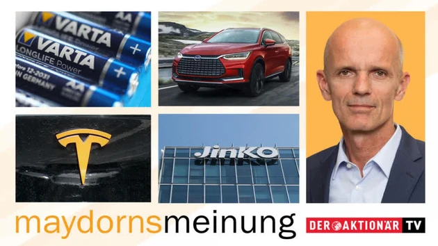 Maydorns Meinung: Uniper, JinkoSolar, BYD, Tesla, Freyr Battery, Varta, Samsung SDI, Livent