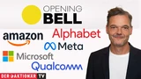 DJ Industrial Average: Opening Bell: Wall Street startet behauptet; Öl, Amazon, Microsoft, Meta, Alphabet, Qualcomm im Fokus