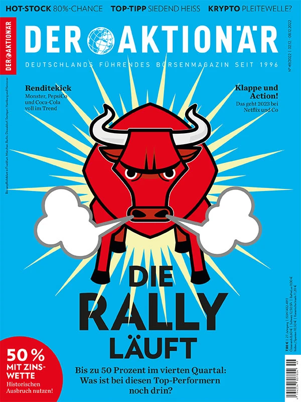 In der Titelstory der aktuellen Ausgabe zeigt DER AKTIONÄR, bei welchen Gewinneraktien der letzten Wochen es noch Aufwärtspotenzial gibt und bei welchen Sie jetzt besser erst mal die Gewinne mitnehmen sollten.